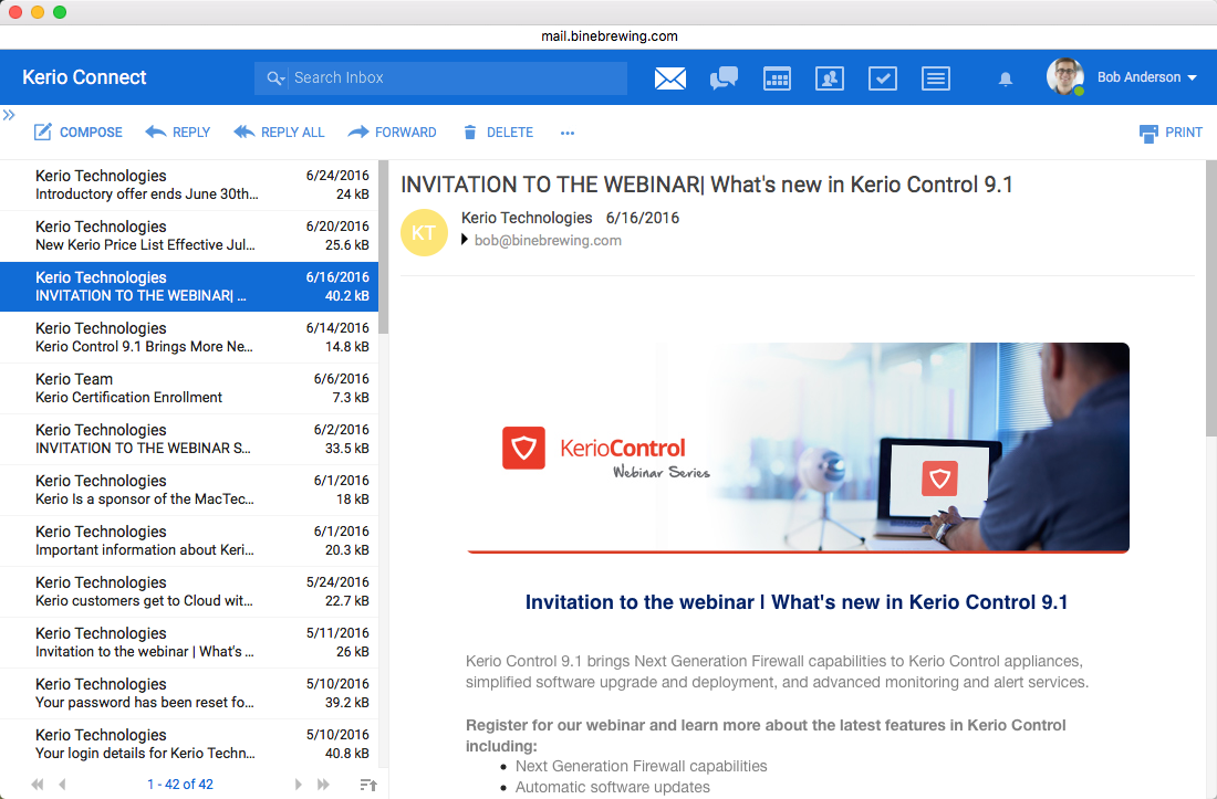 Kerio Connect Webmail